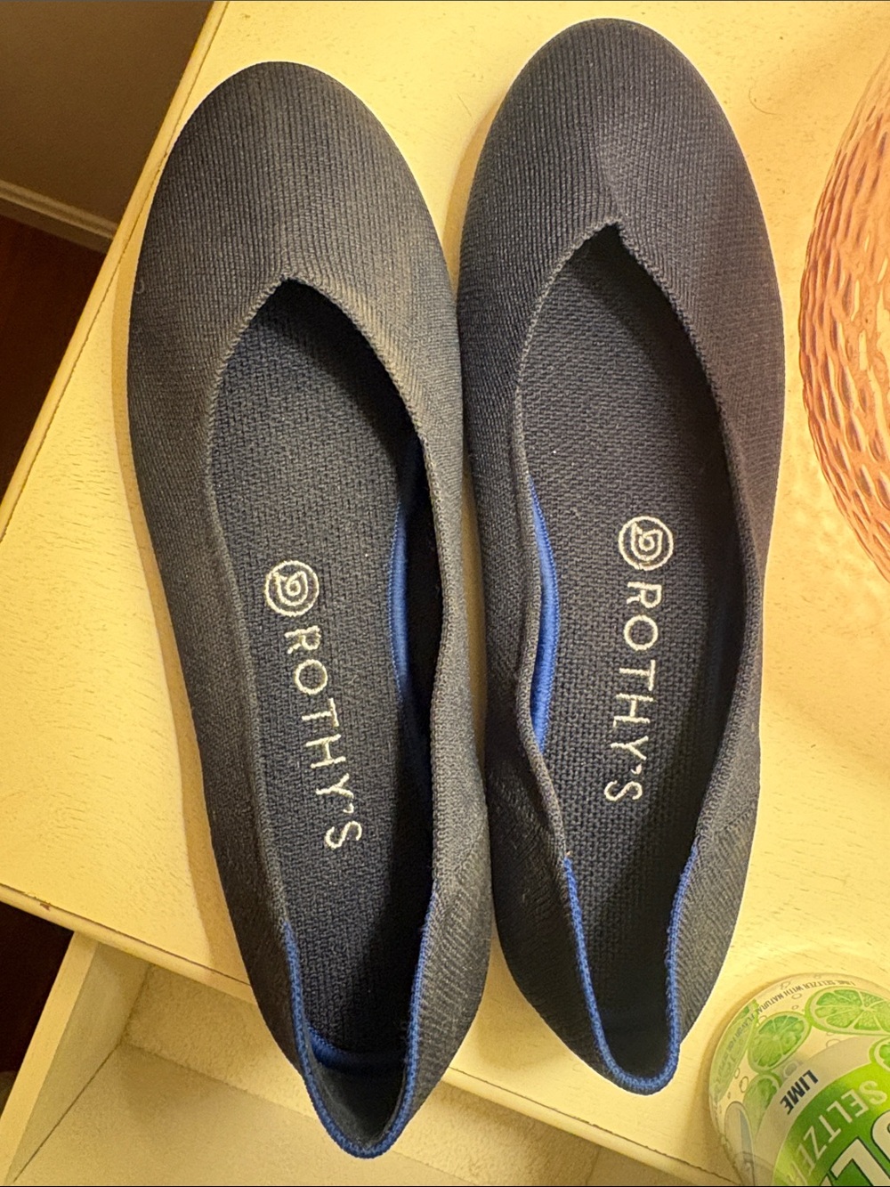 Rothy's the daily flat in navy blue